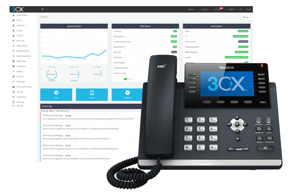 3CX Management Console