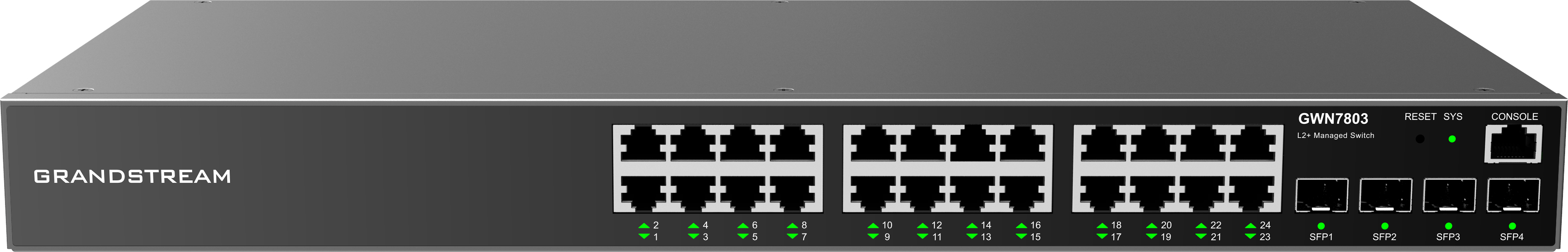 Switch 24 Cổng Gigabit Layer 2+ Grandstream GWN7803